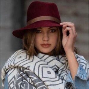 Boho Aztec Travel Blanket Free Hand Woven Organic Cotton 2 Side Black White NEW!